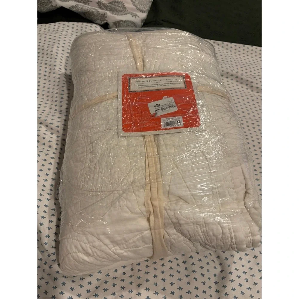 Opalhouse designed with Jungalow Early Rising Sun Quilt Cream Twin - new